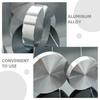 4 Stück Aluminium Rundmassiv Aluminium KuchenTischBasis Aluminium GlasTischPlatte Aluminium Kreis Metallblock Scheibe Metall Kaffee