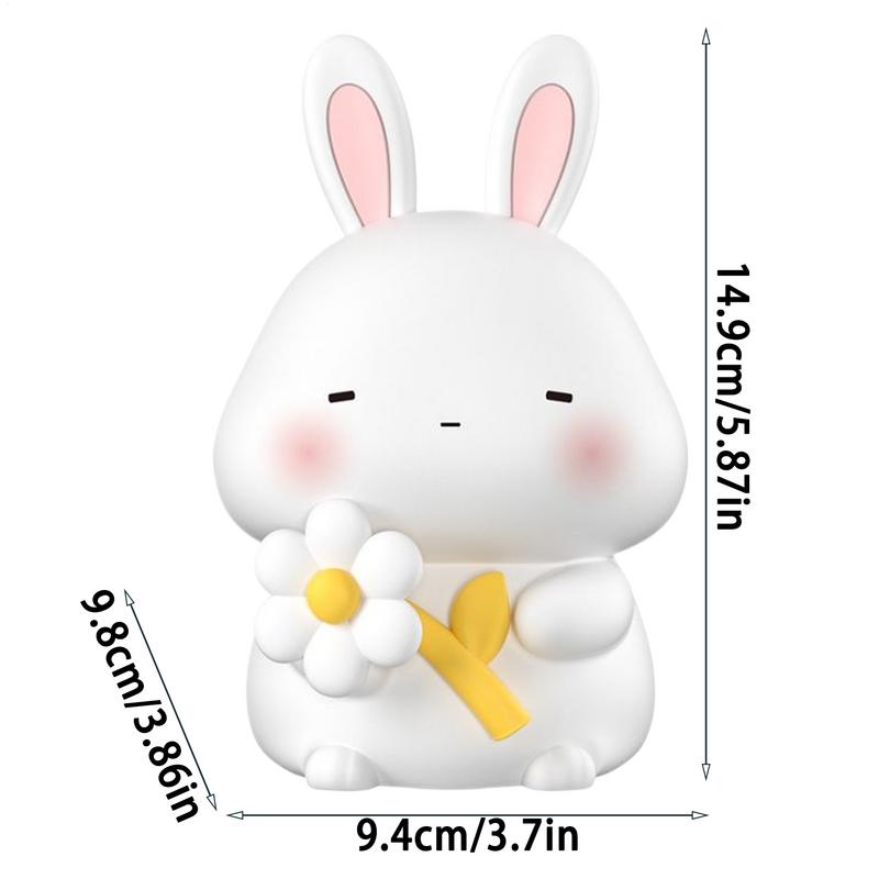 Kaninchen Nachtlicht Nachttischlampe zum Stillen Dimmbar Wiederaufladbar Nachtlicht für Kinderzimmer Raumdeko für Mädchen Jungen Kleinkind