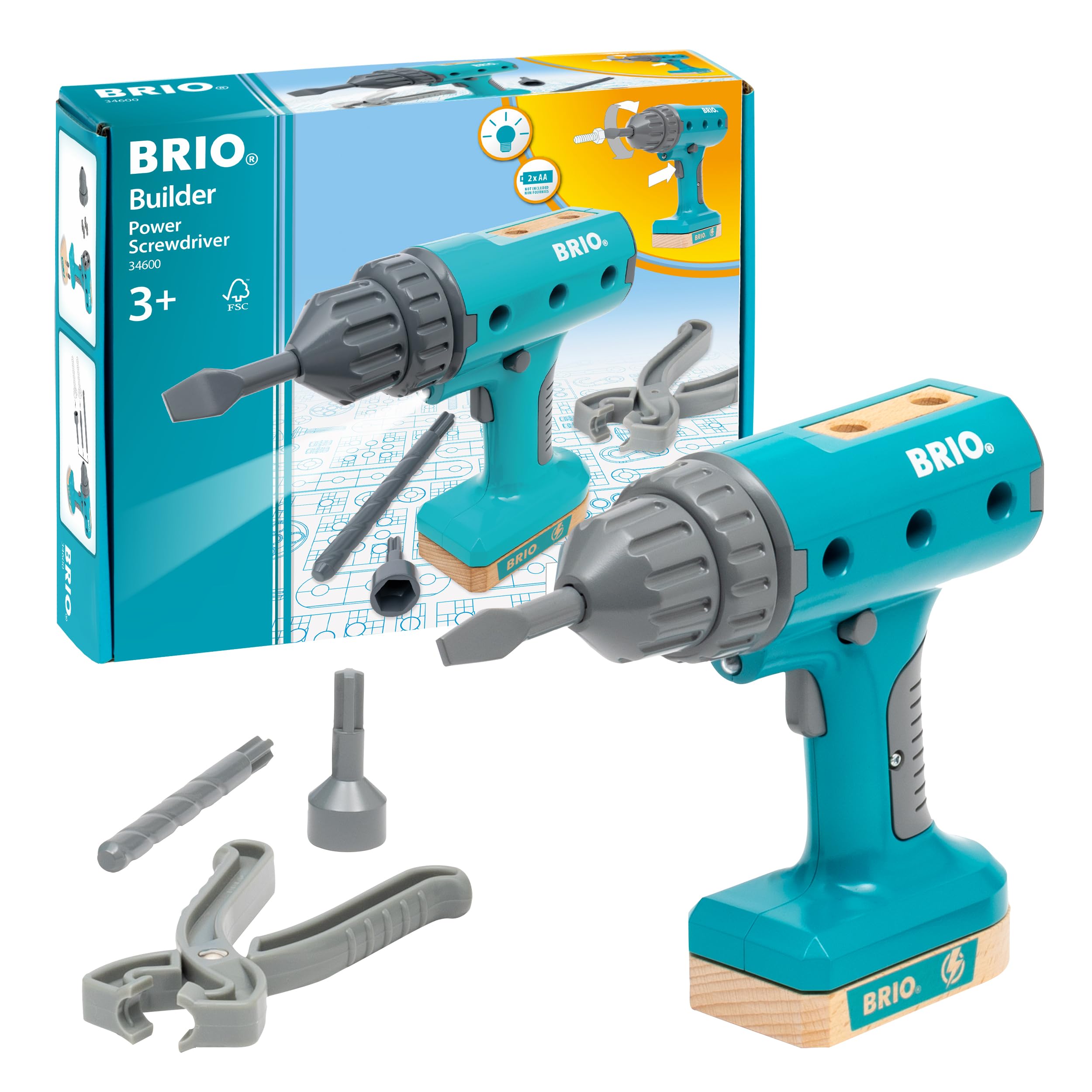 Отвертка BRIO Builder 34600 (Игра в столярное дело, Ролевая игра) Возраст 3+