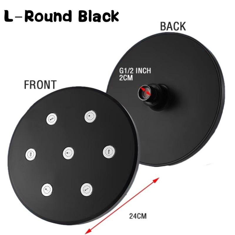 Pommeau de Douche Pluie Haute Pression Débit d'Eau Magique Pommeau de Douche Pluie Mini Douchette Supérieure Douche Économie d'Eau Accessoires de Salle de Bain