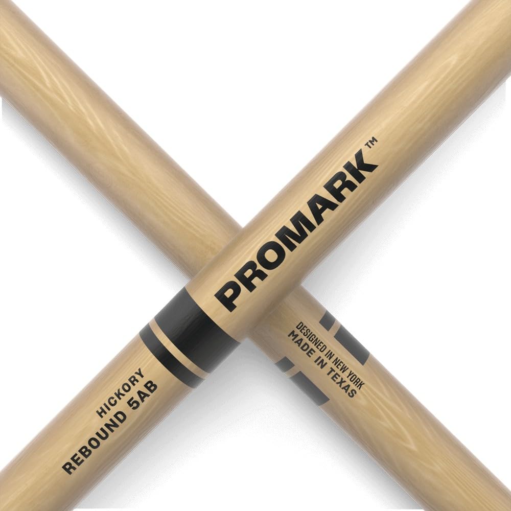 PROMARK Rebound Series Hickory Drumsticks, 5AB, RBH580AW (406.4 x 14.7mm)