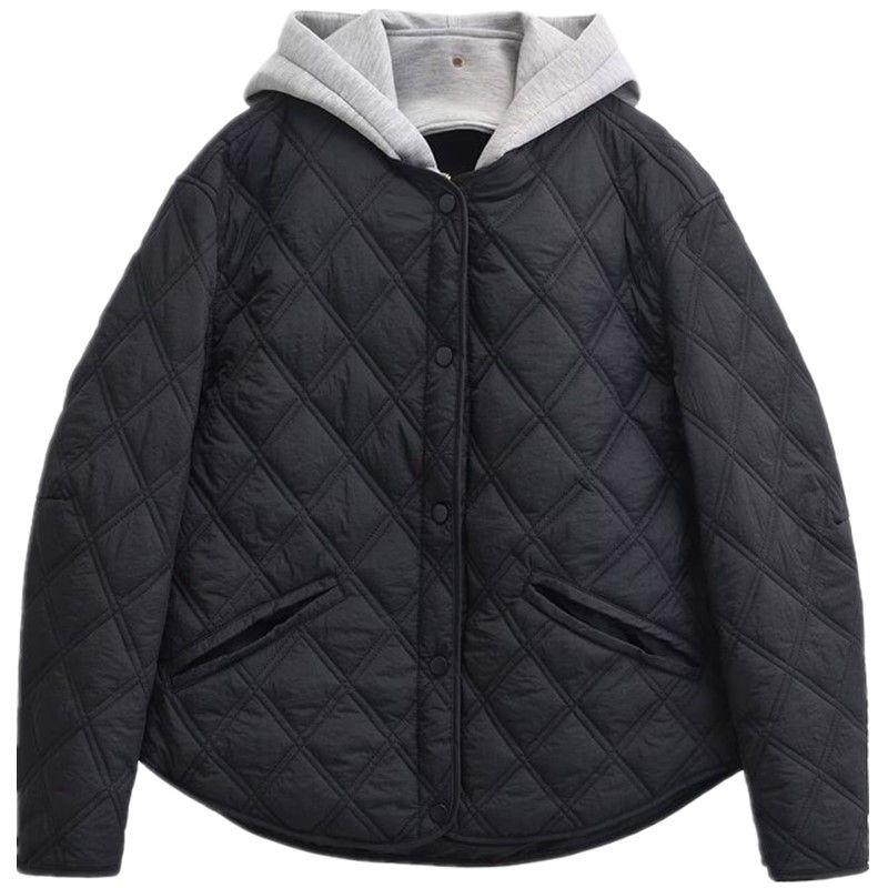 Fashion Style 2024 Fall and Winter New Women's Clothing Hooded round Neck Long Sleeves Heattech Cotton Jacket Outwear 8073246