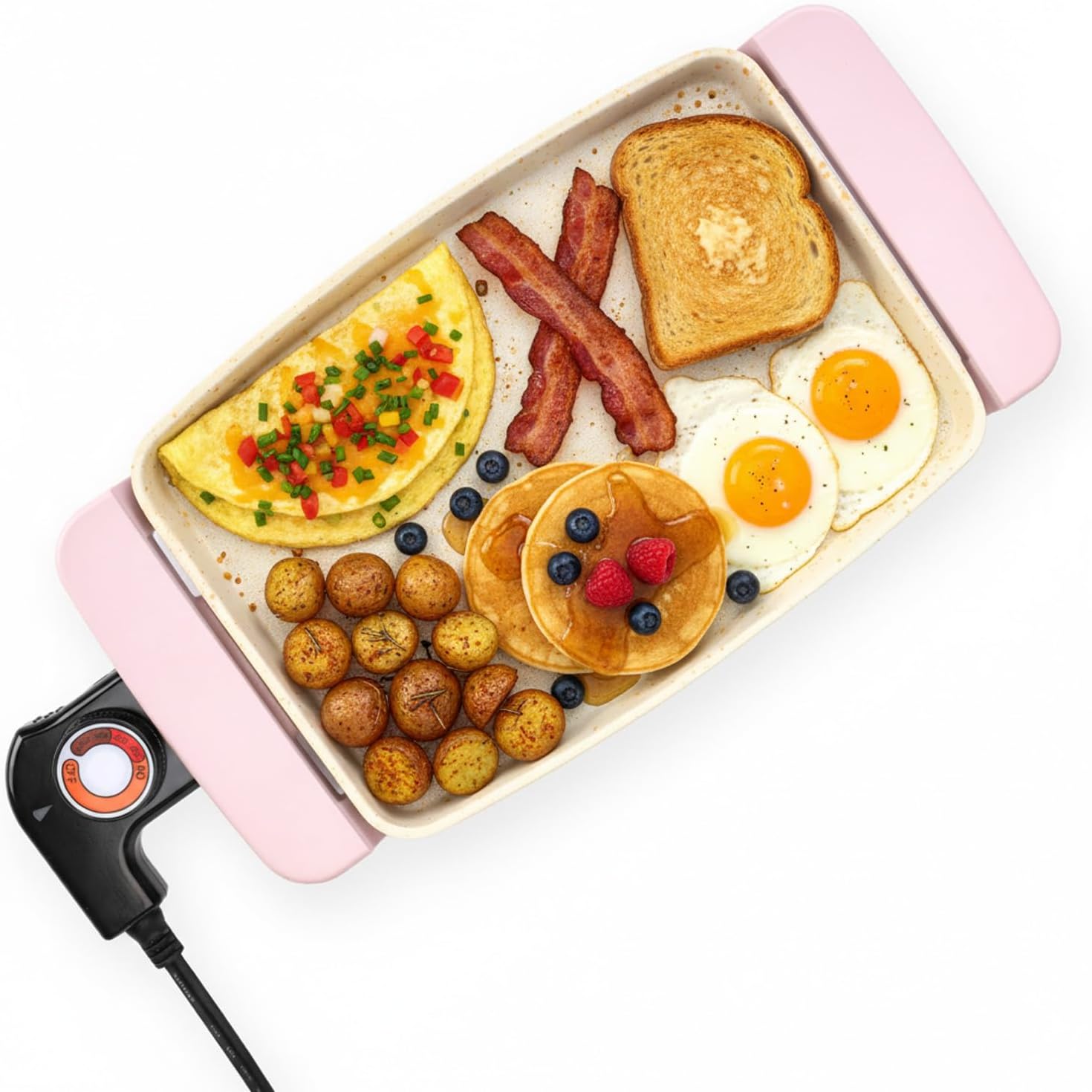 10 Inch Mini Ceramic Non-Stick Electric Skillet with Adjustable Thermostat, United States