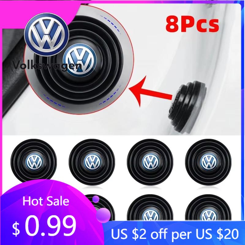 2026 Hot For Volkswagen VW 8Pcs Car Door Absorber Shockproof Anti Noise Pad Buffer Gasket For VW GTI Polo Golf Passat Tiguan Art