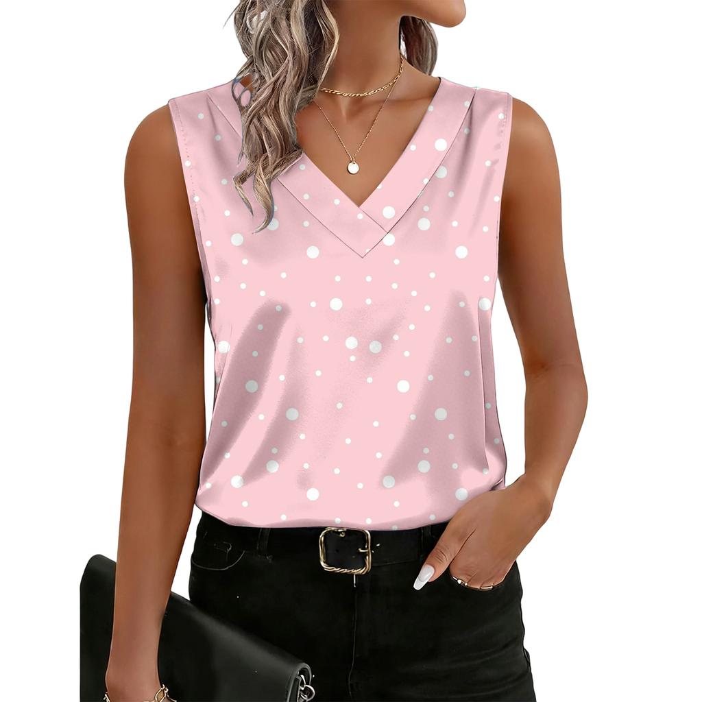 Women's Fashionable Polka Dot Printed Blouse