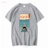Shark Ukiyo E T Shirt Vintage Washed Casual Fashion Versatile Top For Everyday Wear Comfortable Stylish Homme Soft