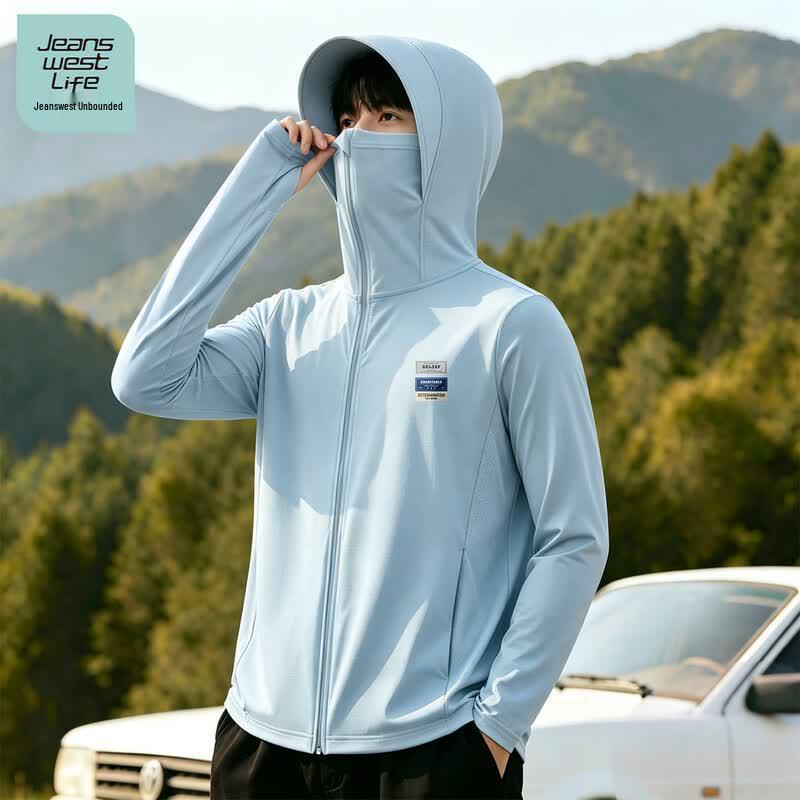 JEANSWEST LIFE Men s UV Protection Quick-Dry Hooded Jacket XL