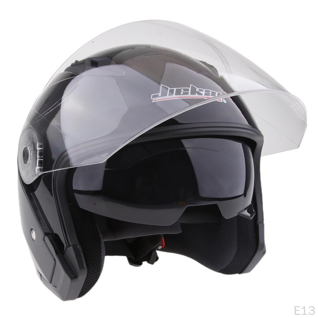 3/4 Open Helmet with Shield - Pick Size & Color
