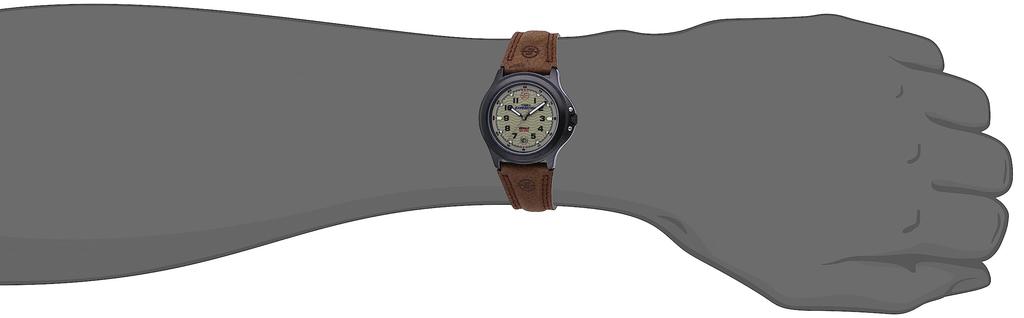 Timex Mens Expedition Brown Leather Strap Watch
