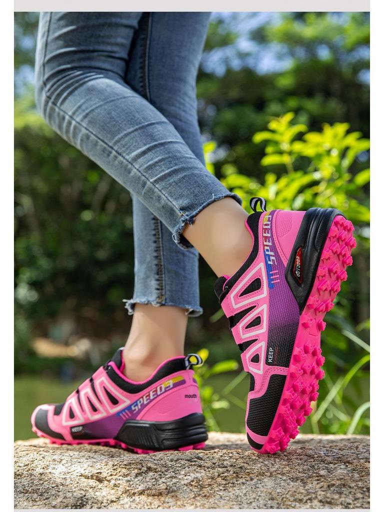 Women's Outdoor Trail Running & Hiking Shoes - Breathable, Plus Size, Ideal for Travel & Walking.