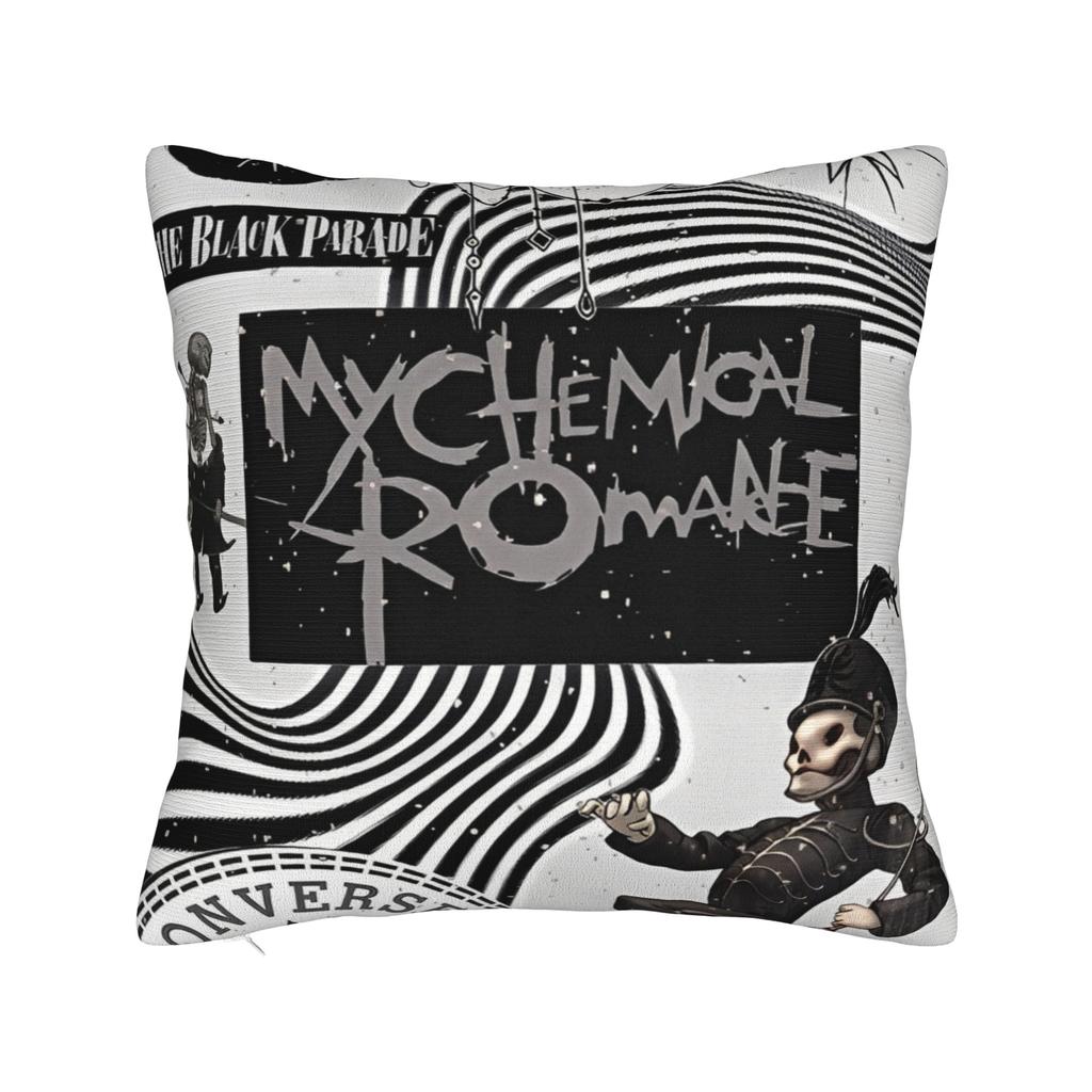 My C-Chemical R-Romance Pillow Cover  Soft Cushion Cover Cute Funny Pillow Case For Sofa Home Decoration