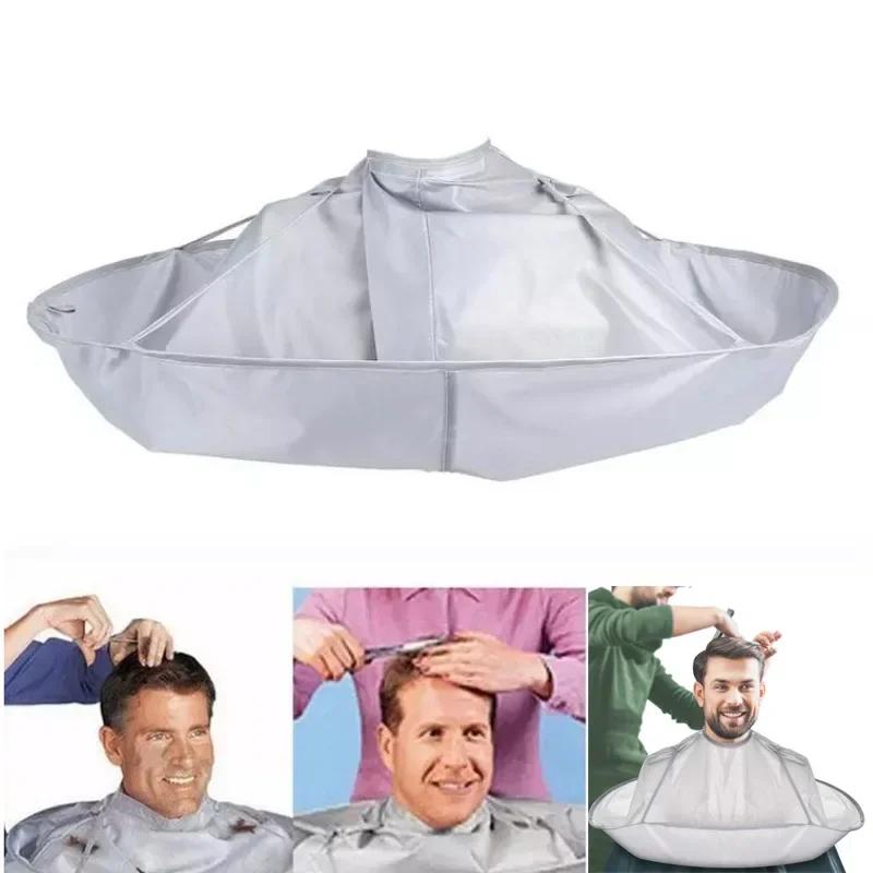 Friseurumhänge Haarschneide-Schirm Haarschnitt-Umhang Tuch Haarfärbe Friseursalon Atmungsaktiv Haushalt Haarschneideumhang Faltbare Haarschneidewerkzeuge