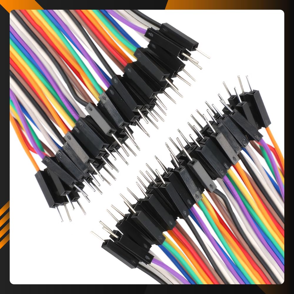 50pcs Jumper Wire Jumper Cables Plastic Colorful Male To Male 1P Breadboard Jumper Wire for Electronic Work Applications