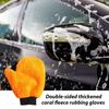 Car Wash Gloves Scratch Free Car Gloves Reusable Wash Mitt Strong Water Absorption Double-Sided Drying Mitt Car Detailing