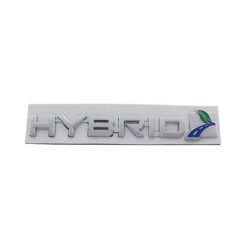 

3D Premium FLEX FUEL Eco Leaf Hybrid for car Fender trunk Rear Bonnet Decal Emblem Badge Sticker Accessories fen-chrome