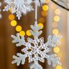 Transparent Artificial Snowflake Decoration Xmas Tree Hanging Pendant  Merry Christmas Decoration