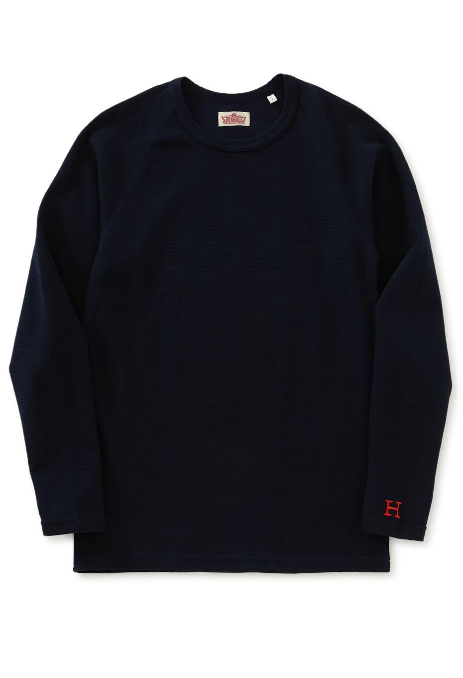 

HOLLYWOOD RANCH MARKET Футболка с длинным рукавом из эластичного французского рубчика (М, ВМС)