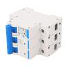 Disconnecting Switch Miniature Circuit Breaker PC Flame Retardant 3 Poles DIN Rail Mount Circuit Bre