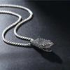 Retro Snake Head Men's Trendy European and American Simple Hip-hop Jewelry Women's Necklace Pendant