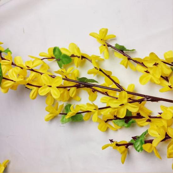 23.6" Faux Jasmine Artificial Flower Fake Silk Floral Branch Spray for Home Wedding Vase Filler Party Table Centerpiece