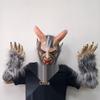 Maschera in Lattice di Lucifero - Volto Umano Horror Cosplay, Copricapo per Costume di Halloween