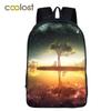 Trendy Youthful Colorful Galaxy Space Cat Dog Animal School Bags Notebook Backpacks 3D Printed Oxford Waterproof Travel Bags