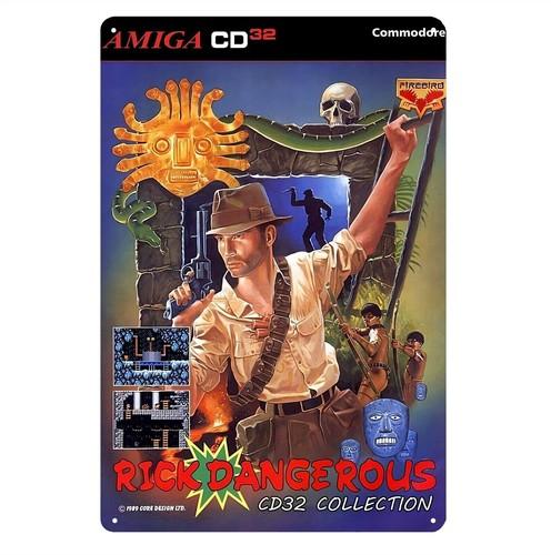 Dangerous Commodore Amiga Retro Video Game Metal Poster Tin Sign 2030cmaluminum 20x30cm（7.8x11.8inch）