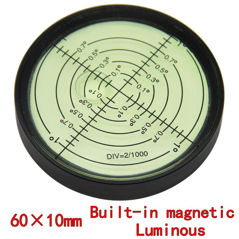 Magnetic High-precision Circular Level Gauge Bubble 6010metal Level Gauge Size 60 * 10mm