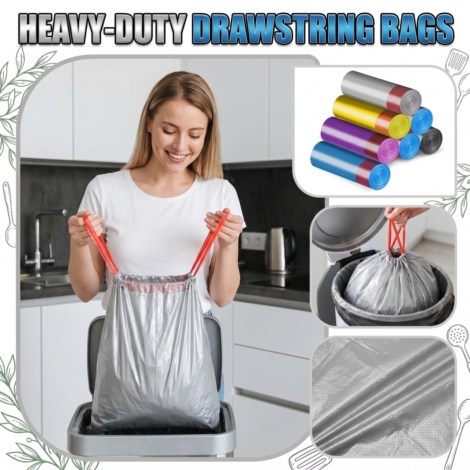 

Point Breaking Household And Commercial Disposable Kitchen Garbage Bag, Continuous Roll Plastic Bag One Size жёлтый