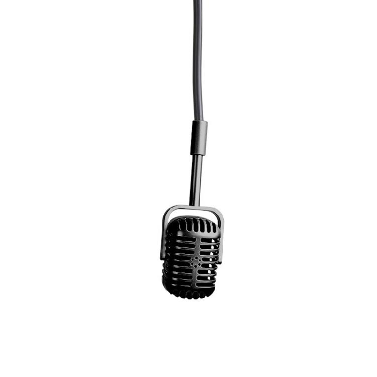 

Premium Metal Retro Mic for Photography Studio Stage Decor Durability Vintaged Design 2 Color Selections чорний