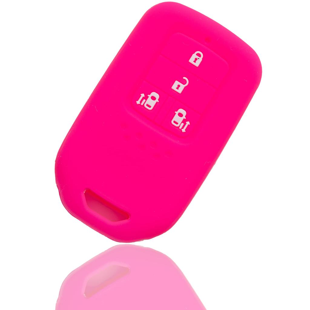 MALAKO Smart Key Silicone Cover for Honda Cars, For Both Sides Slide Buttons, 4