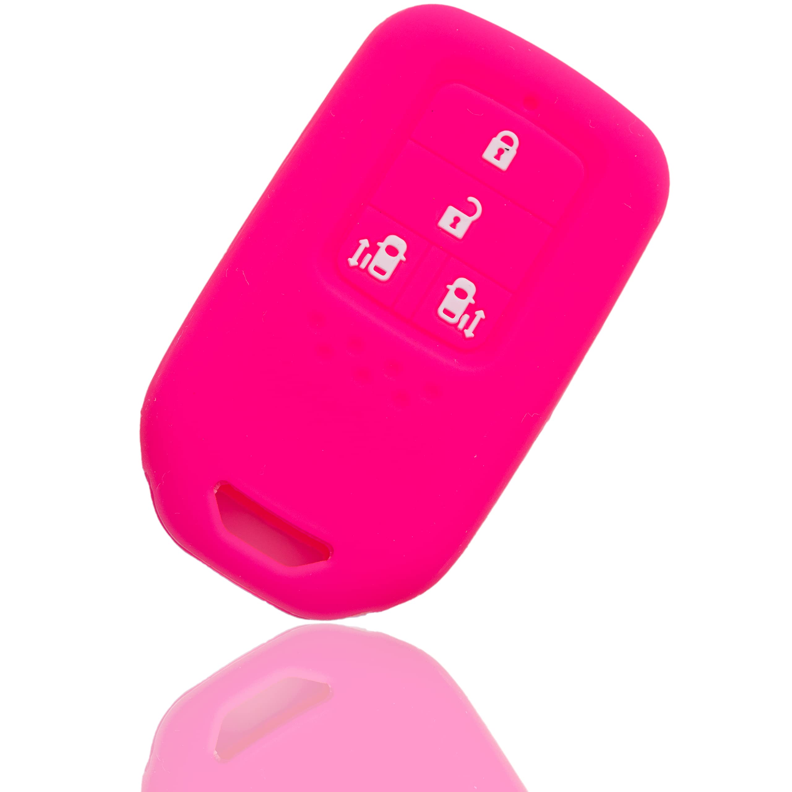 

Силиконовый чехол для смарт-ключа MALAKO для автомобилей Honda, для кнопок сдвига с обеих сторон, 4 розовый