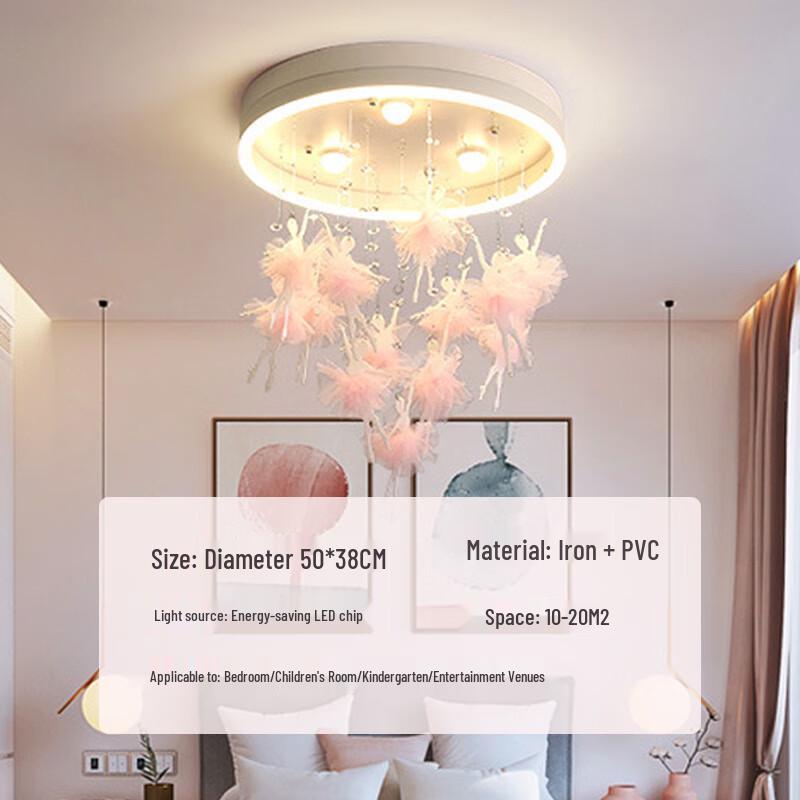 Creative Crystal Crown Pendant Light for Kids Room