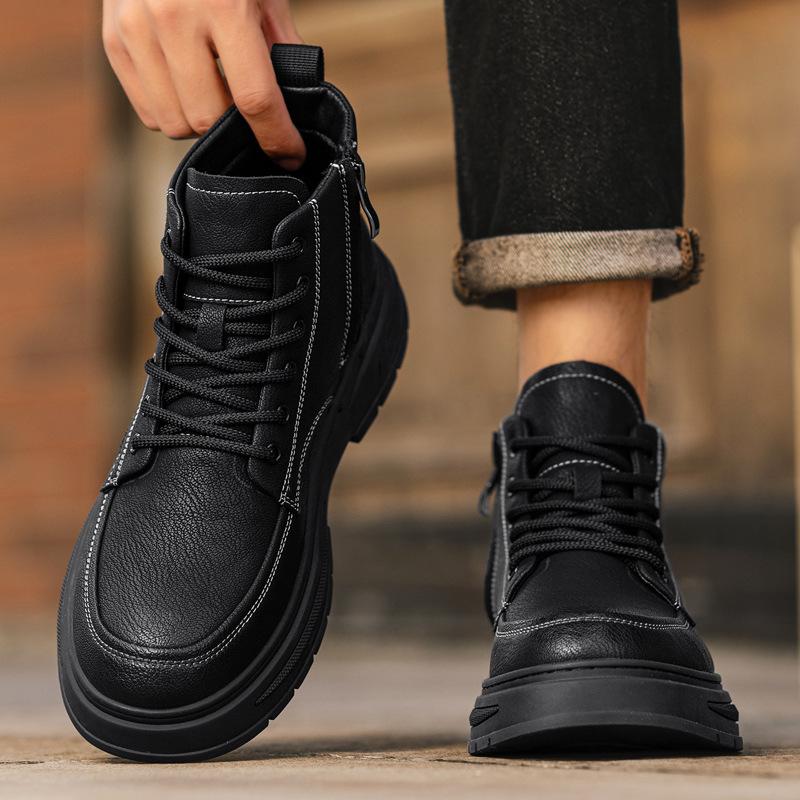 Martin boots high-top British wind locomotive short boots shoes retro wind soft-soled boots medium top