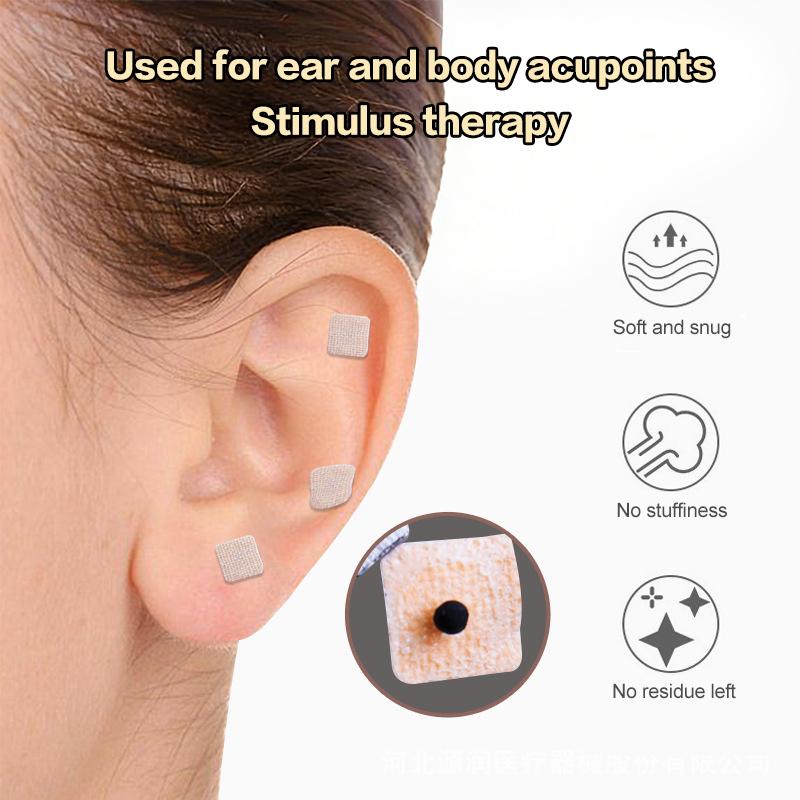 Vaccaria Seed Ear Acupressure Patch, 600pcs for Headache, Stress & Insomnia Relief, Needle-Free Auriculotherapy Kit