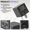 12V 3-Pin CF-14 CF14 JL-02 Elektronisches Auto-Blinker-Relais zur Behebung von LED-Blinklicht-Hyperflash-Blinklicht Auto 0.02A-20A
