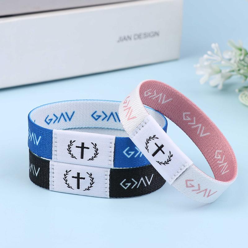 Wearable Bible Bracelet Religious Bracelets Christian Daily Bible Verse Bracelet With Nfc Rfid Elastic Wristband