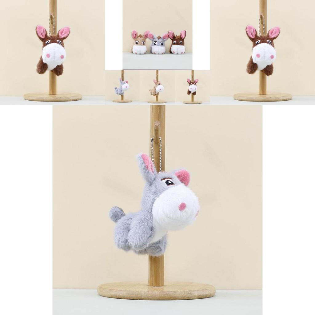 Adorable Plush Donkey Keychain Soft Animal Toy For Cute Bag Accessories And Gifts