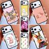 Cute Bunny Rabbit Phone Case for iPhone 16e 15 14 13 12 17 Pro Max Plus Air 17pro Cover Coque