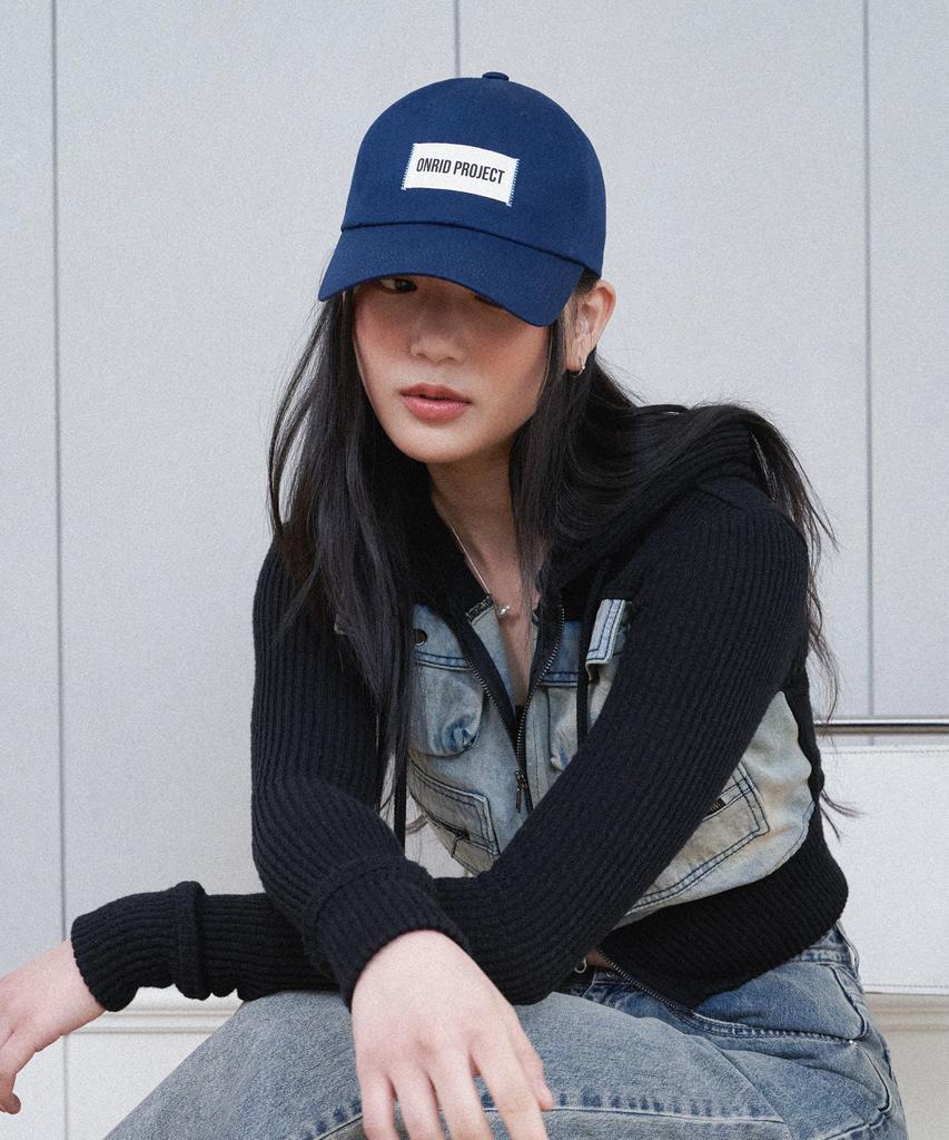 ONRIDPROJECT Logo Label Ball Cap - Navy