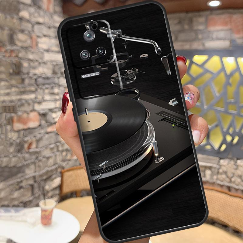 Vinyl DJ Record Art Case For Xiaomi 13 14 15 Ultra 11T 12T 13T 14T Pro POCO X7 Pro X3 X5 X6 M6 F5 F6 Pro Cover