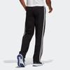Adidas Essentials Fleece Open Hem 3-Stripes Pants Black Men Streetwear GK9267