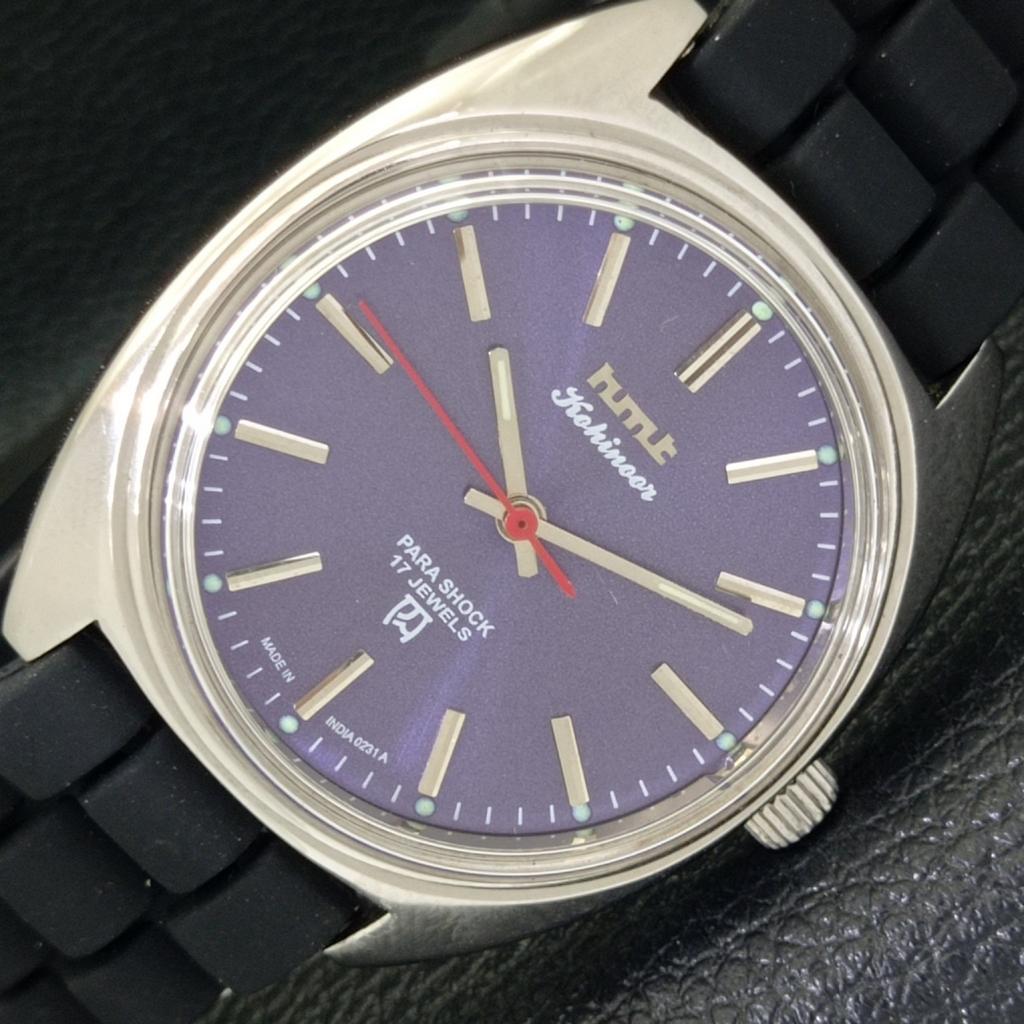 

HMT INDIAN HAND-WINDING MENS BLUE COLOR DIAL WATCH a431095-2 R105-a431095