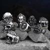 Multi Style Gothic Skull Rings for Men's Punk Hip Hop 316L Stainless Steel Ring Biker Talisman Retro Jewelry Gift Dropshipping