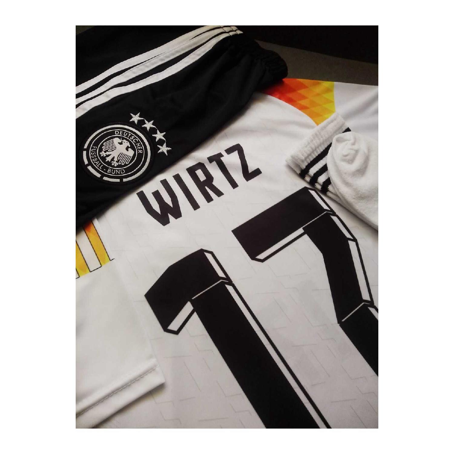 

Детский комплект из джерси, шорт и носков Wirtz для сборной Германии Евро-2024