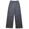 Women's Thickened Off-White Wool Wide-Leg Pants - Autumn/Winter, Loose Fit, Straight Cut