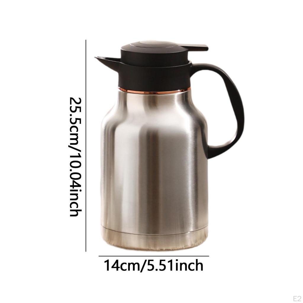 Vakuumisolerad kanna kaffekanna med handtag varmvattenkanna termisk för helgdag studenthem