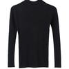 Women's 2026 Autumn Slim Fit Black Knit Long-Sleeve Half-High Neck Sweater