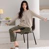 Pajamas Women's Spring, Autumn and Winter Pure Cotton Long-sleeved 1011 New Cute Student Large Size Can Be Worn Outside Loungewear Suit