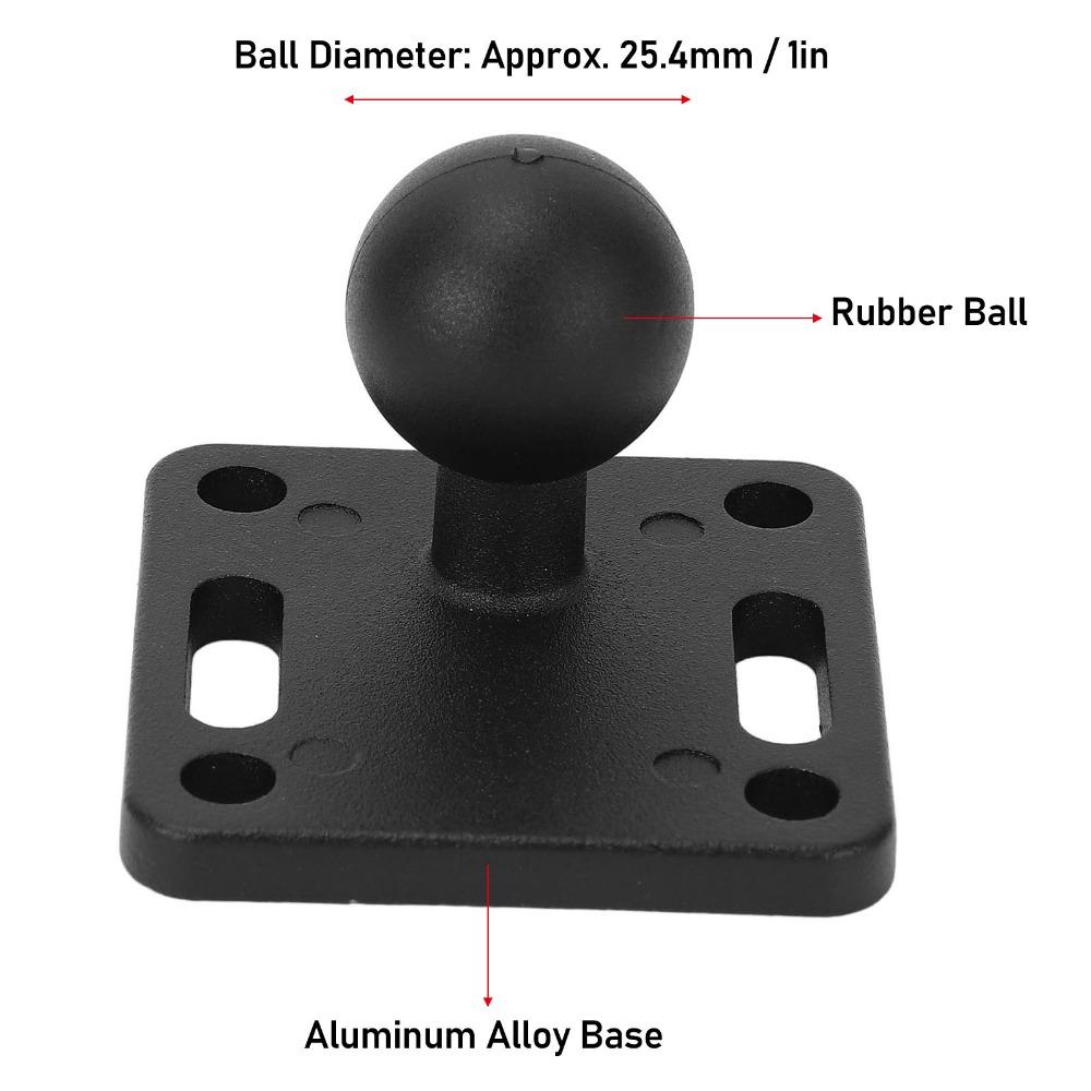 1 Inch AMPS Ball Mount Base Aluminum Alloy Electronic Device Mounting Base Ball Mount Base  for Car